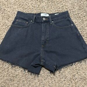 Black cotton on shorts